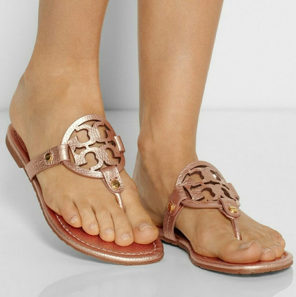 Tory Burch Shoes - *RARE* Rose Gold Tory Burch Miller Sandals